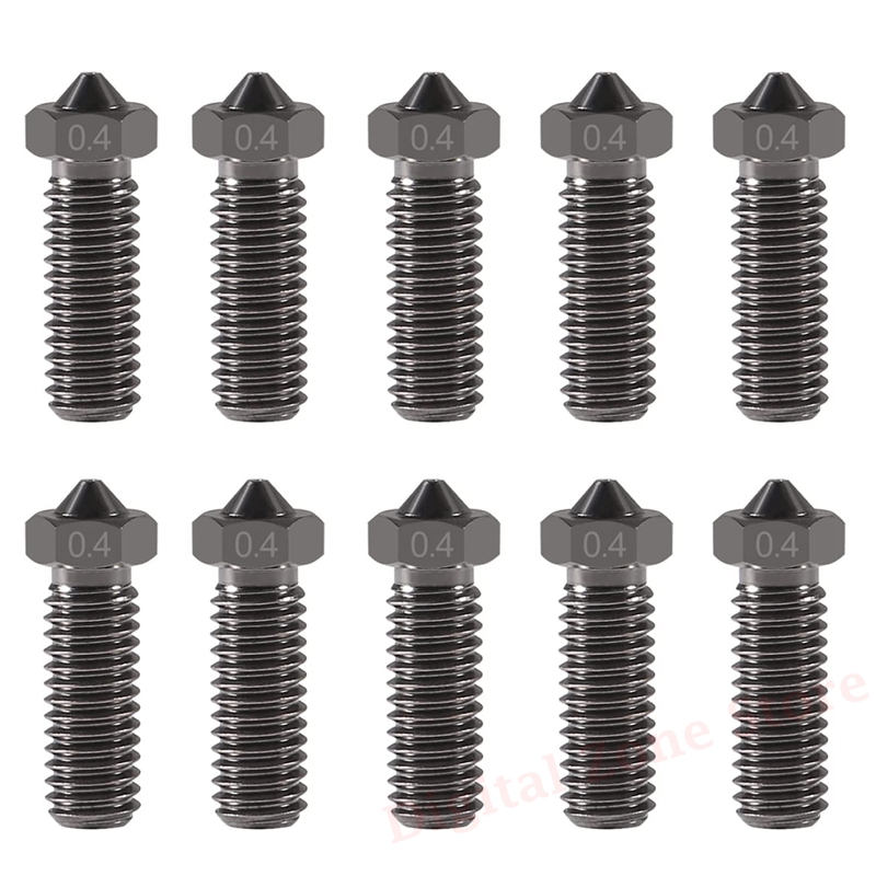 Nozzle 0.4Mm Hardened - 10 buah V6 nozel gunung berapi