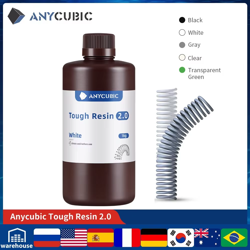3D Printing Uv Sensitive Resin - ANYCUBIC Resin kuat fleksibel, 2.0 Resin