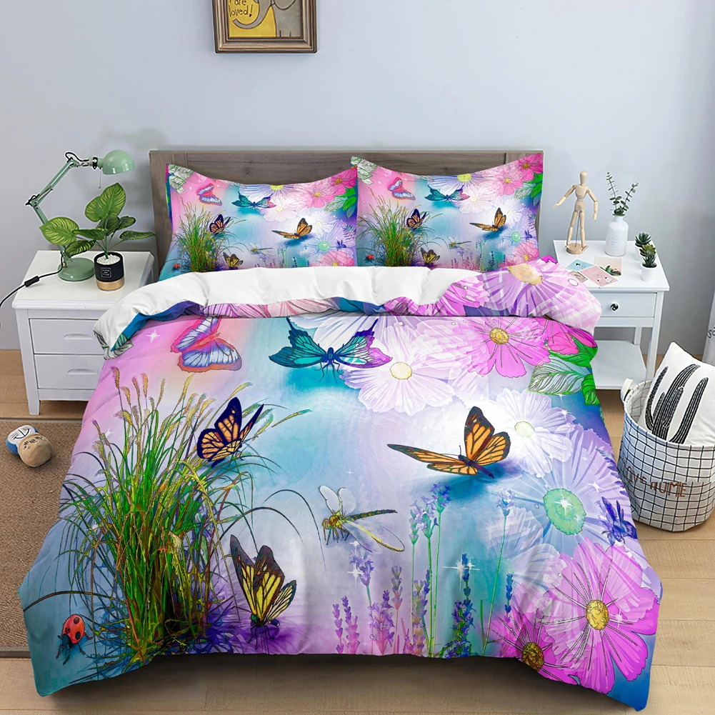 3D Printing Quilting - Set Seprai Kupu-kupu Penutup Selimut Penutup
