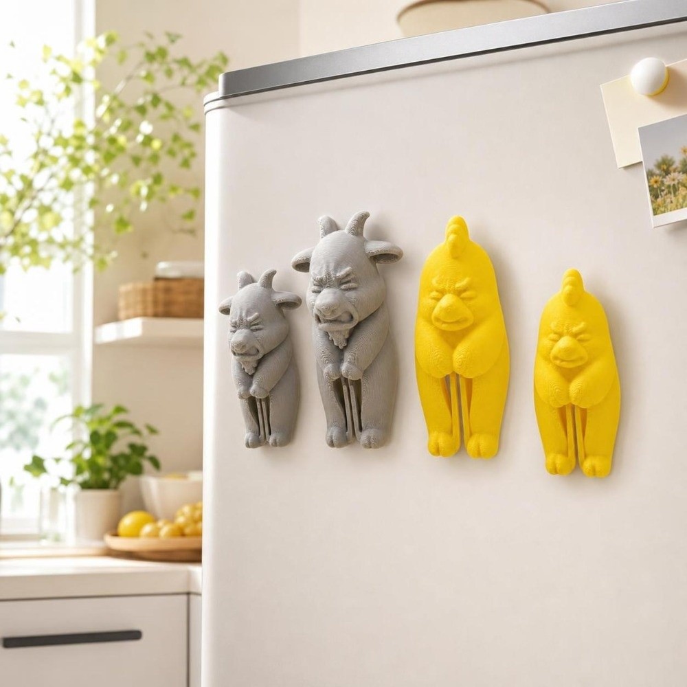 3D Printing Food - 2 buah Klip Dekoratif 3D Berbentuk