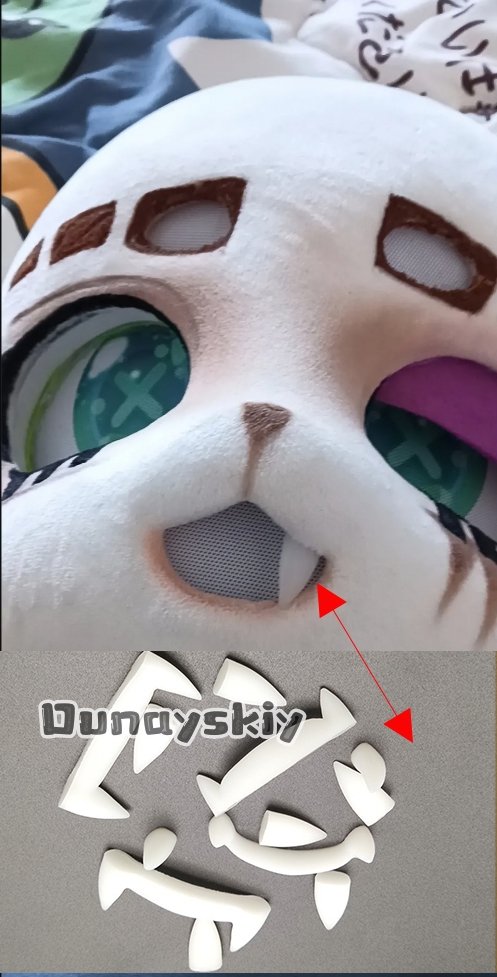 3D Printing Orthodontics - Aksesori Kostum Cosplay Gigi Palsu Kemono