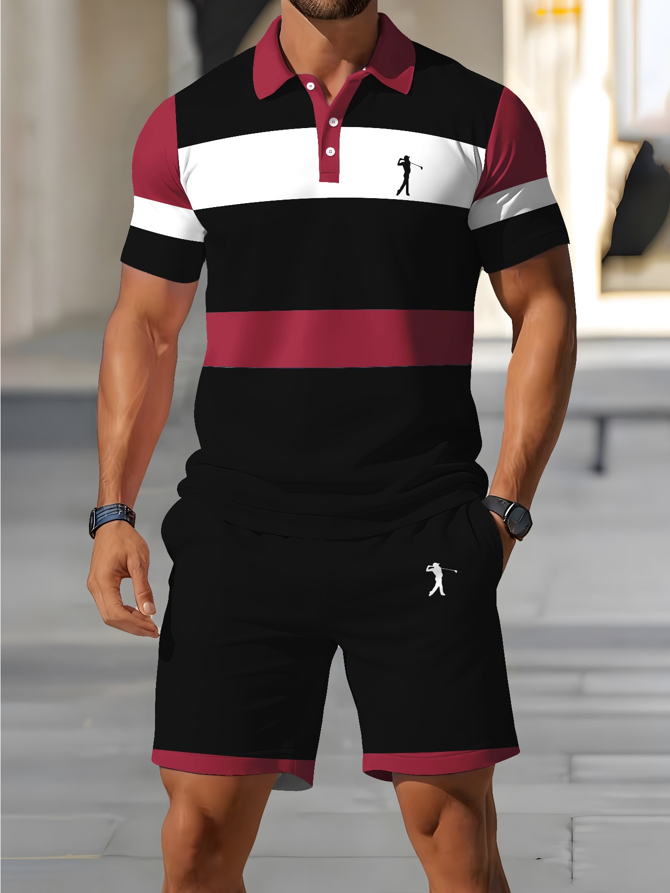 3D Printing Design Free - Set Kaos Polo Pria Musim Panas
