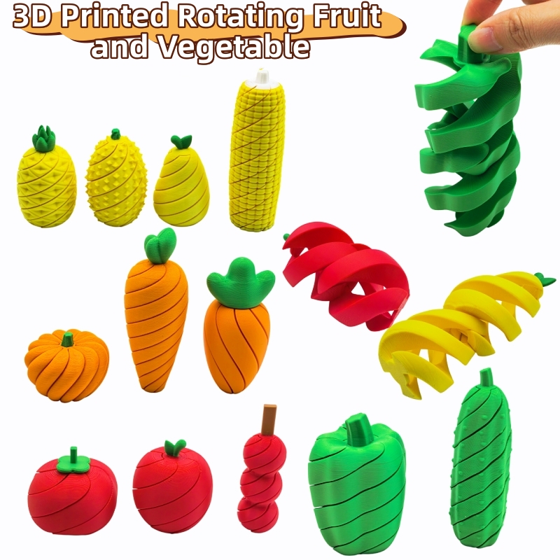 3D Printing Food - Seri Mainan Penghilang Stres Buah dan