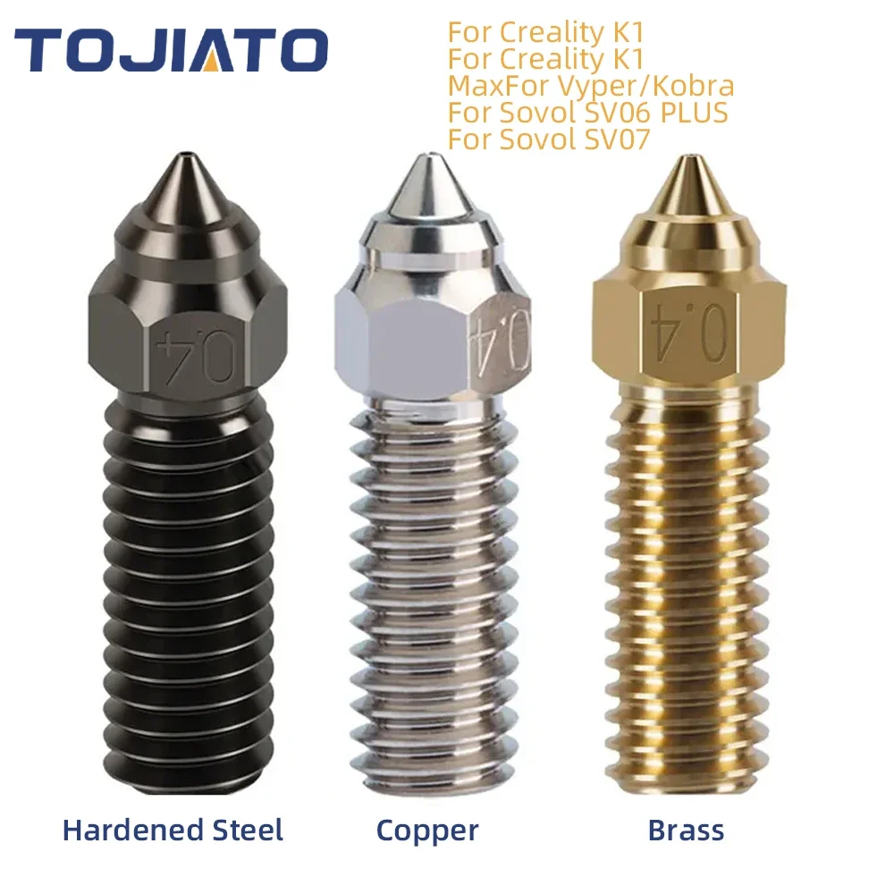 Nozzle 0.4Mm Hardened - Nosel Volcano kecepatan tinggi baja keras