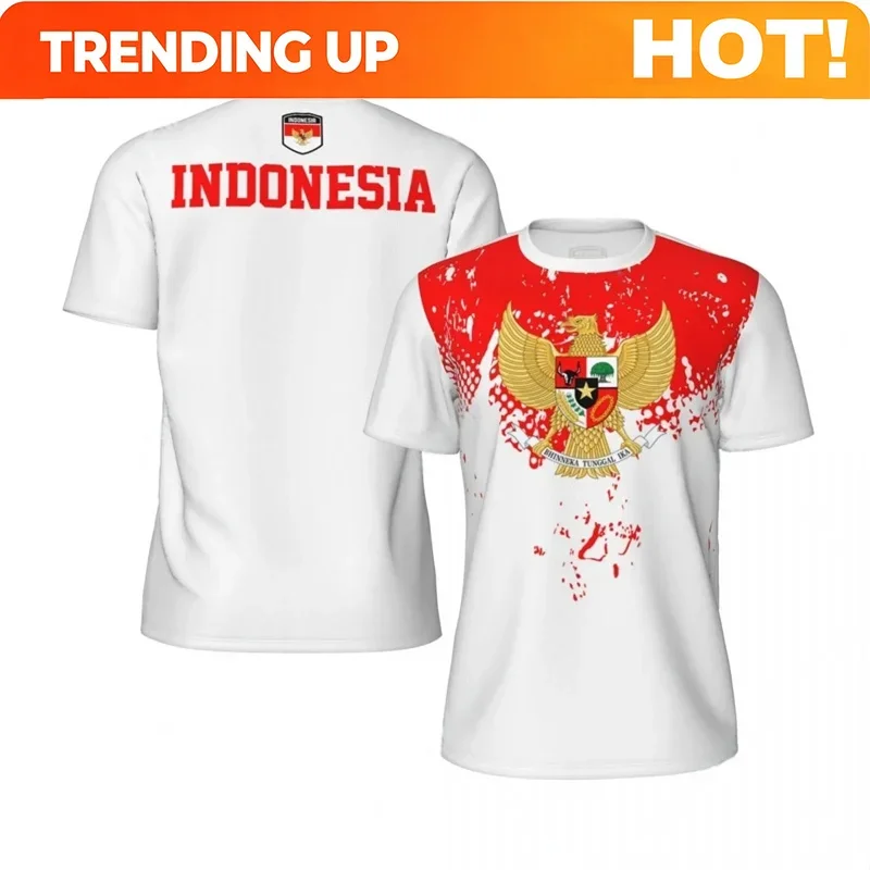 3D Printing Indonesia - Kaos Sepak Bola Bendera Indonesia Kustomisasi