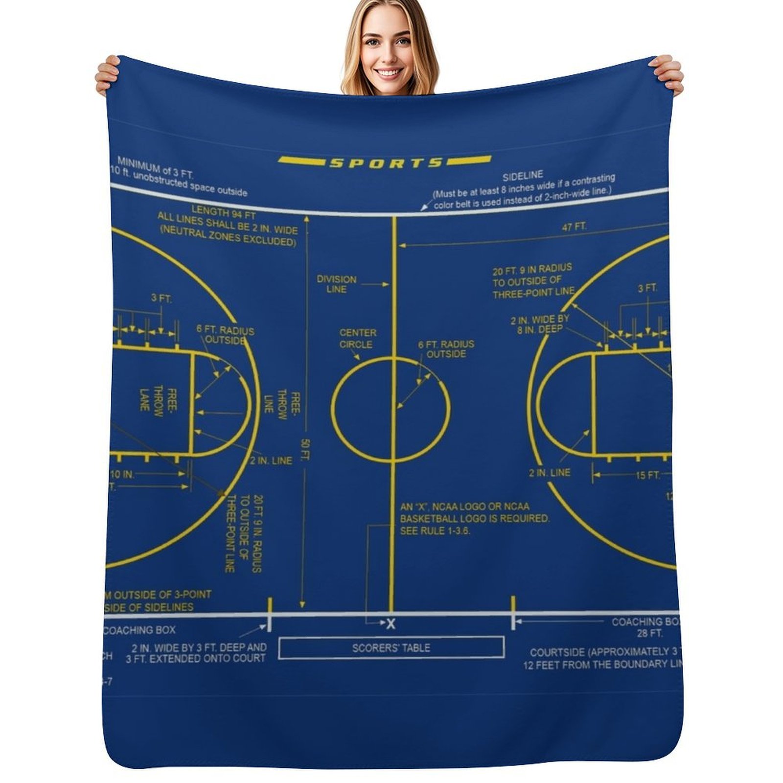 3D Printing Diagram - Skema Diagram Lapangan Basket Perguruan Tinggi