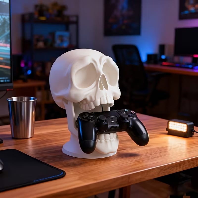 Penyangga Headset Tengkorak Ce - 3D Printing Xbox Controller Holder ulasan dan harga