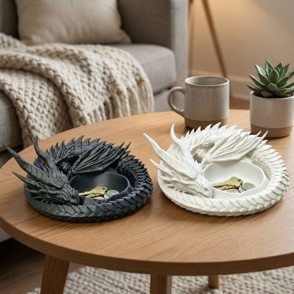 Nampan Naga Cetak 3D Gaya Goti - 3D Printing Ring Holder ulasan dan harga