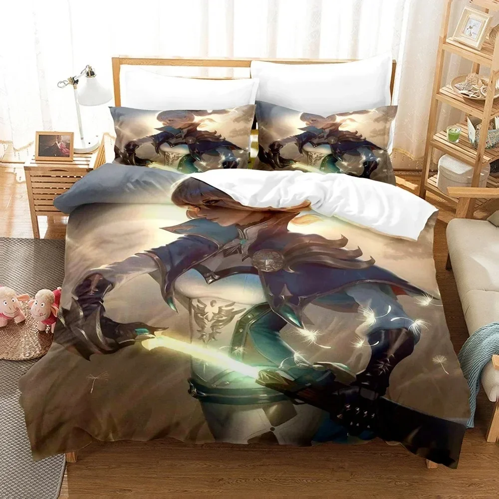 Set Sprei Tiga Potong Genshin  - 3D Printing Quilting ulasan dan harga