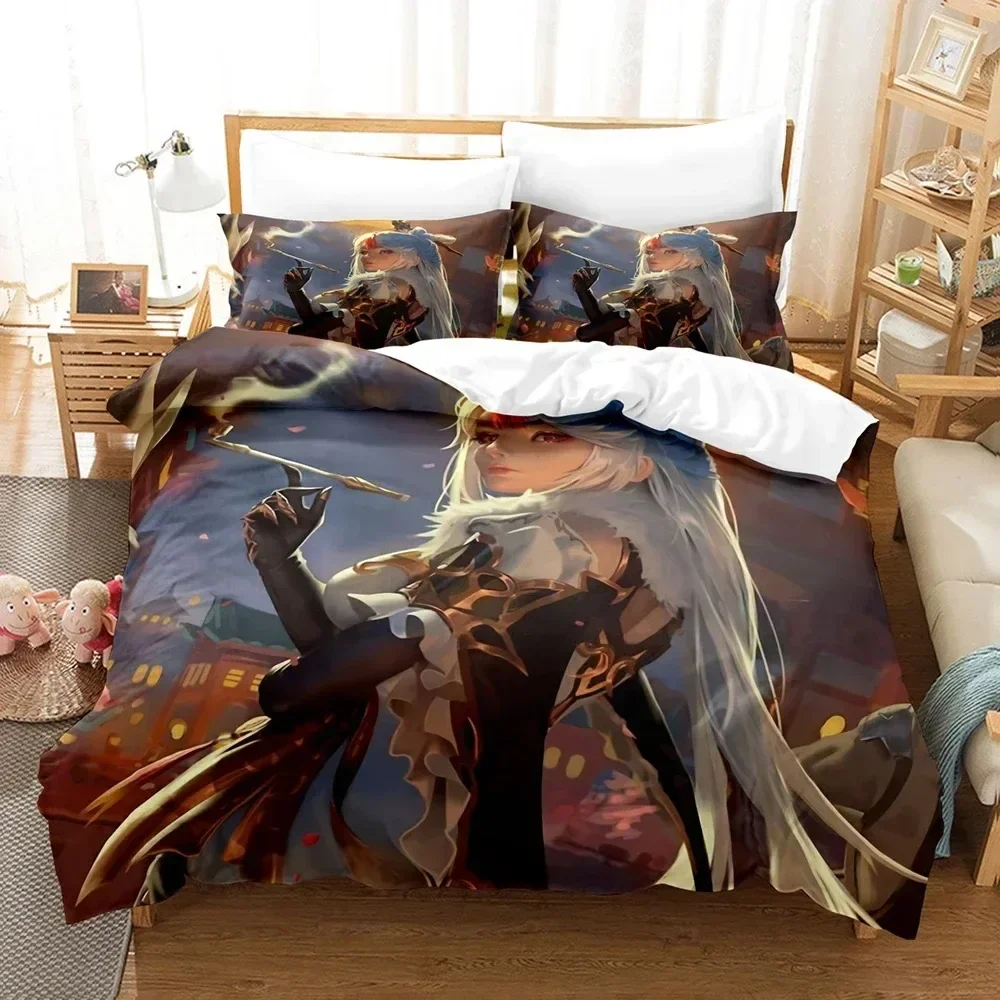 Set Sprei Tiga Potong Genshin  - 3D Printing Quilting ulasan dan harga