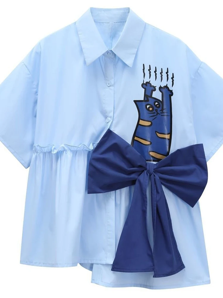 Zoki 3D Bow Cute Shirt Wanita  - 3D Printing Ideas ulasan dan harga