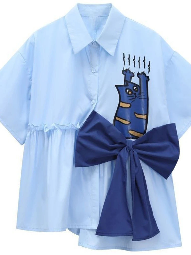 Zoki 3D Bow Cute Shirt Wanita  - 3D Printing Ideas ulasan dan harga