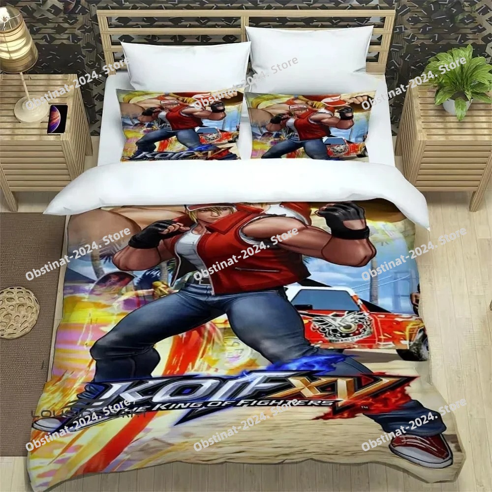 Set Sprei Kartun Game KOF 3D,  - 3D Printing Quilting ulasan dan harga