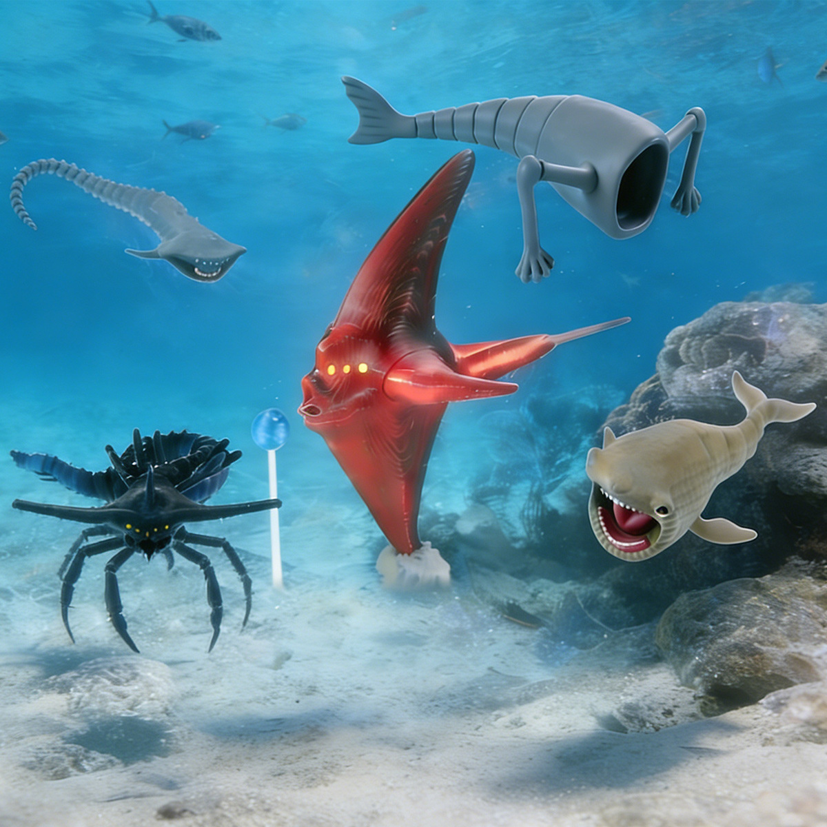 Patung Sea Eater Blup dengan S - 3D Printing Diagram ulasan dan harga