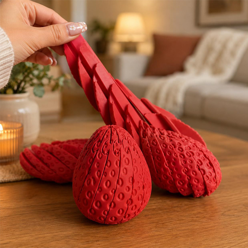 Telur Stroberi Putar 3D Diceta - 3D Printing Food ulasan dan harga