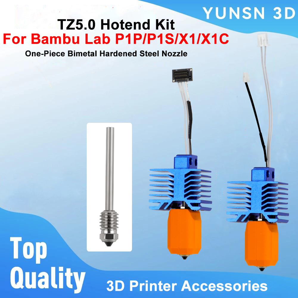 Kit Hotend TZ5.0 Untuk Bambu L - Nozzle 0.4Mm Hardened ulasan dan harga