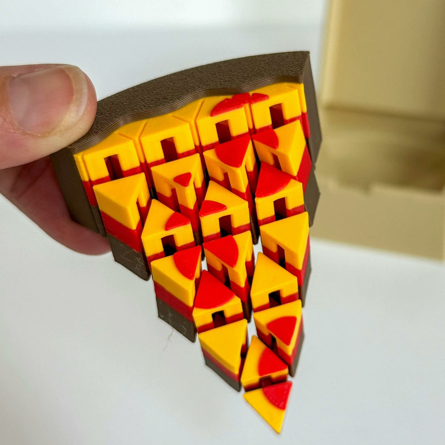 Patung Mini Pizza Cetak 3D, Ma - 3D Printing Food ulasan dan harga