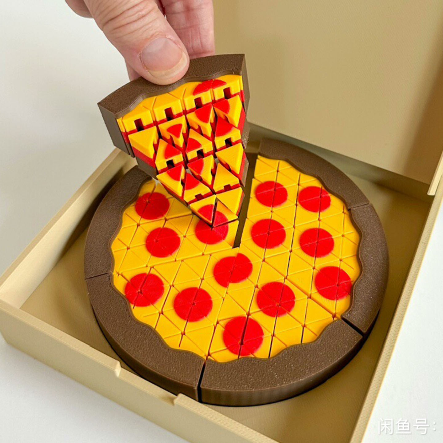 Patung Mini Pizza Cetak 3D, Ma - 3D Printing Food ulasan dan harga