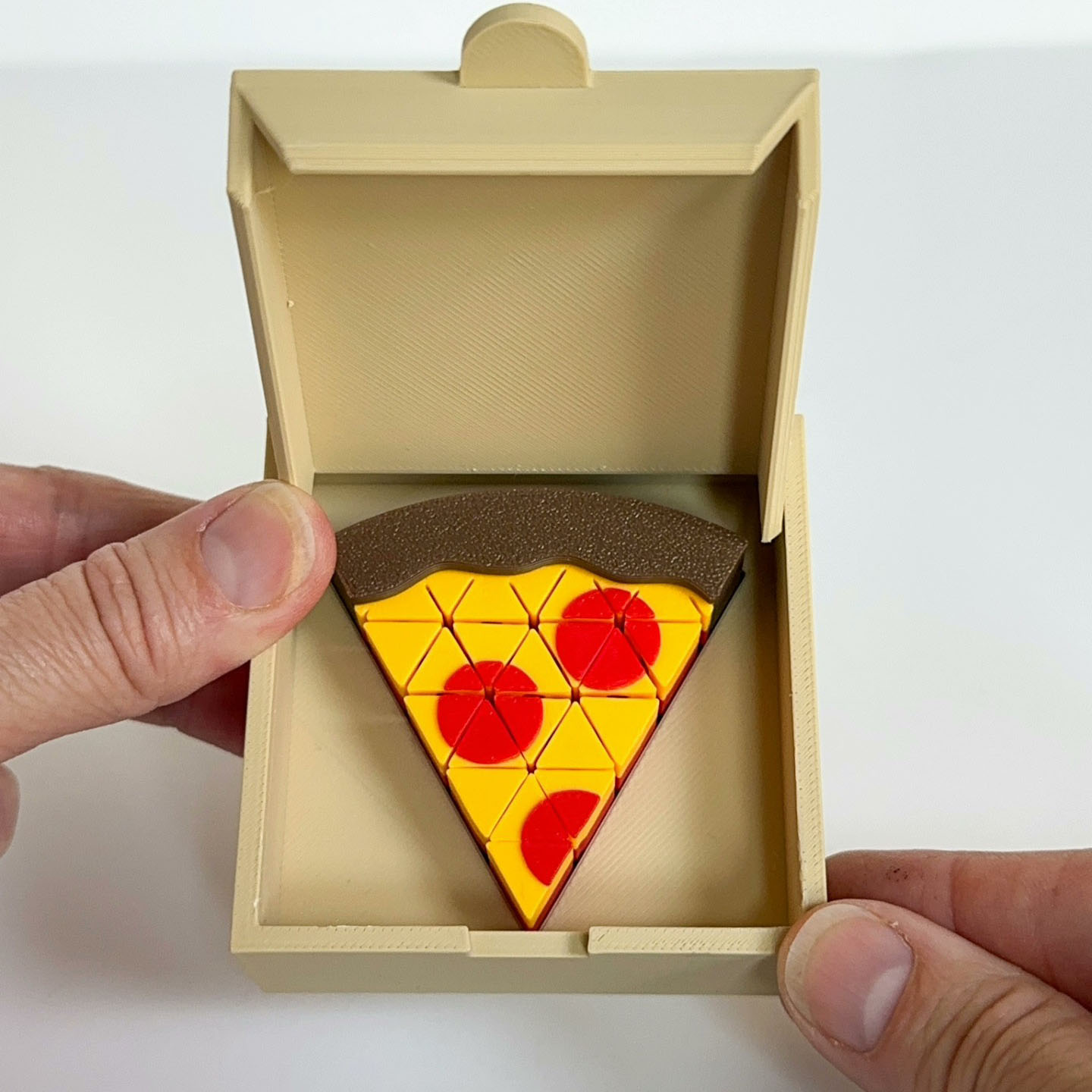 Patung Mini Pizza Cetak 3D, Ma - 3D Printing Food ulasan dan harga