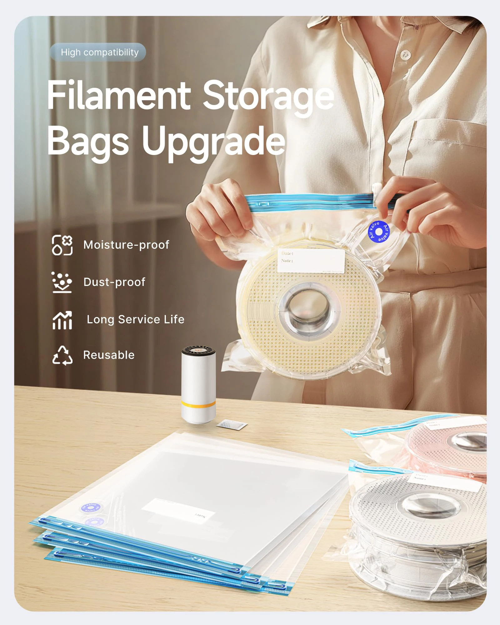 Tas Vakum Filamen Printer 3D d - 3D Printing Fff ulasan dan harga