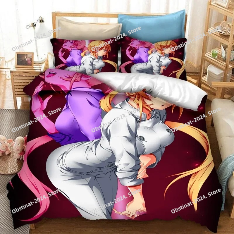 Anime Food Wars 3D! Set Sprei  - 3D Printing Quilting ulasan dan harga