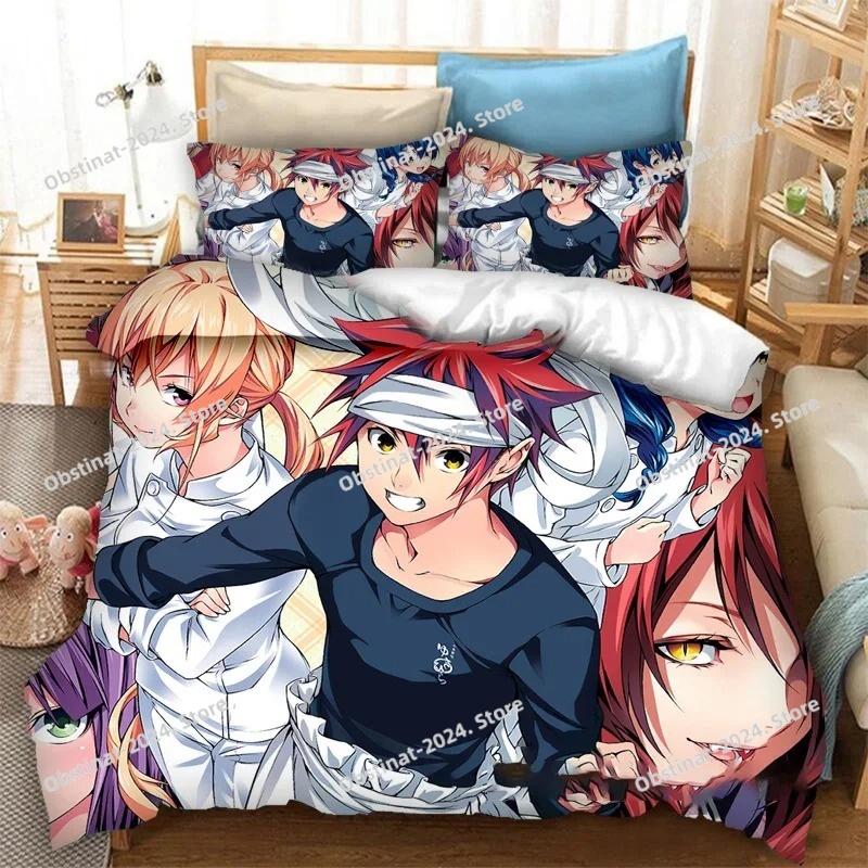Anime Food Wars 3D! Set Sprei  - 3D Printing Quilting ulasan dan harga