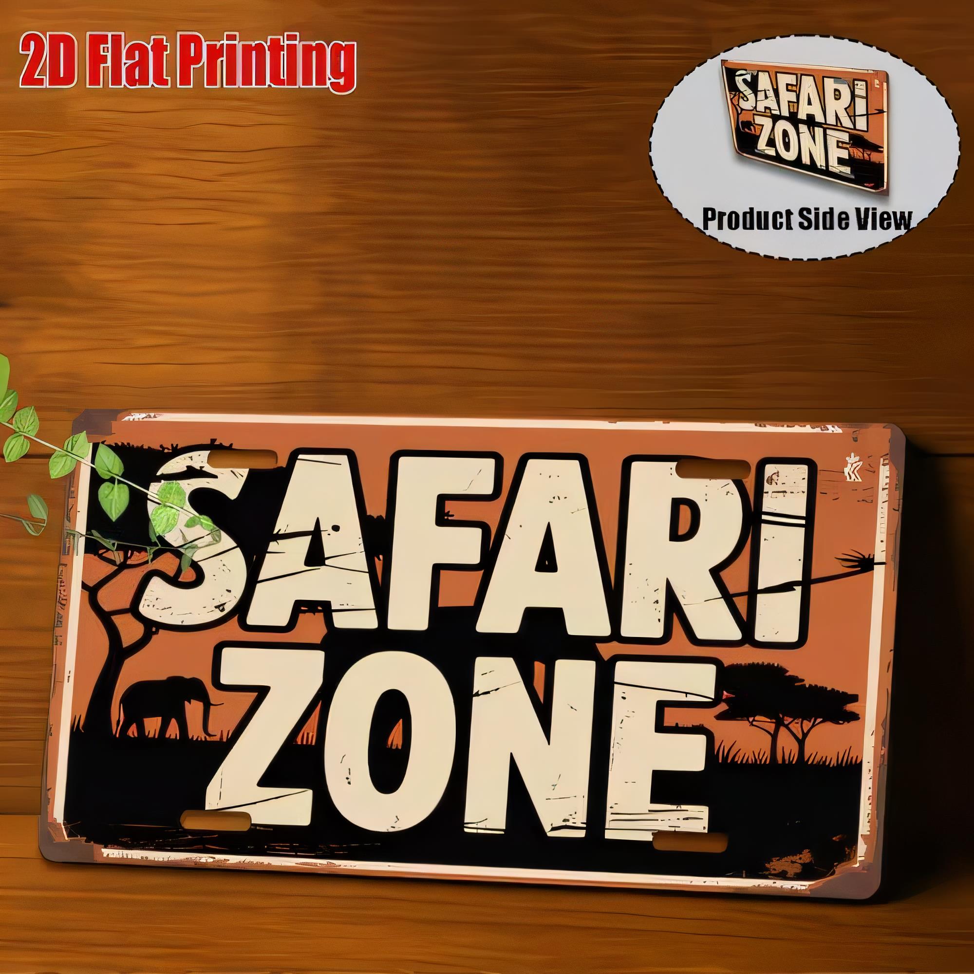 Papan Logam Tin Sign Safari Zo - 3D Printing Zone ulasan dan harga