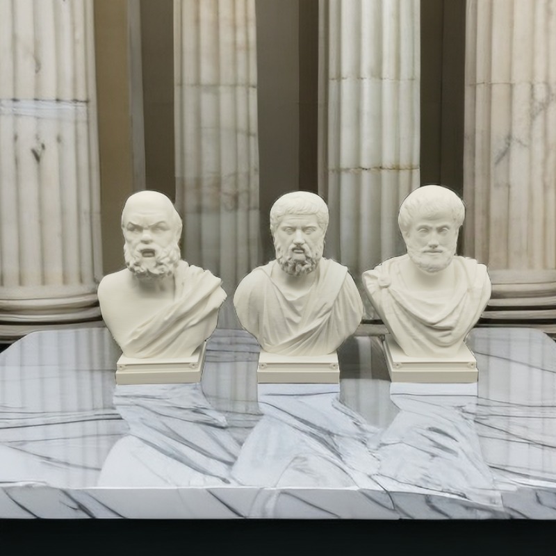 Model Patung Socrates Plato Ar - 3D Printing For Dummies ulasan dan harga