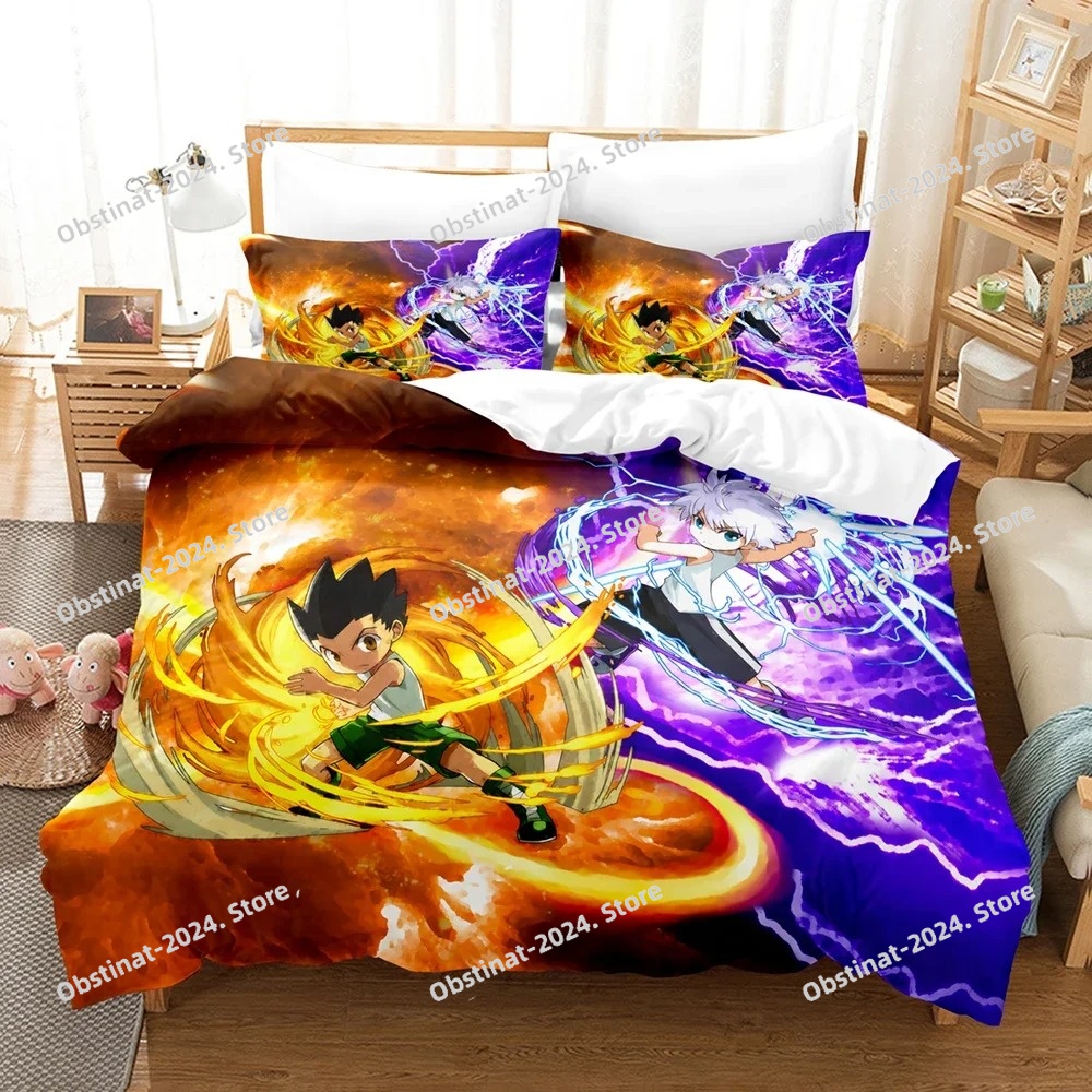 Set Sprei Anime Hunter X Hunte - 3D Printing Quilting ulasan dan harga
