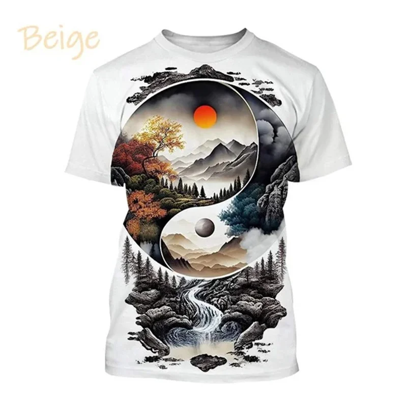 Kaos Polos Pria Pola Tai Chi C - 3D Printing Diagram ulasan dan harga
