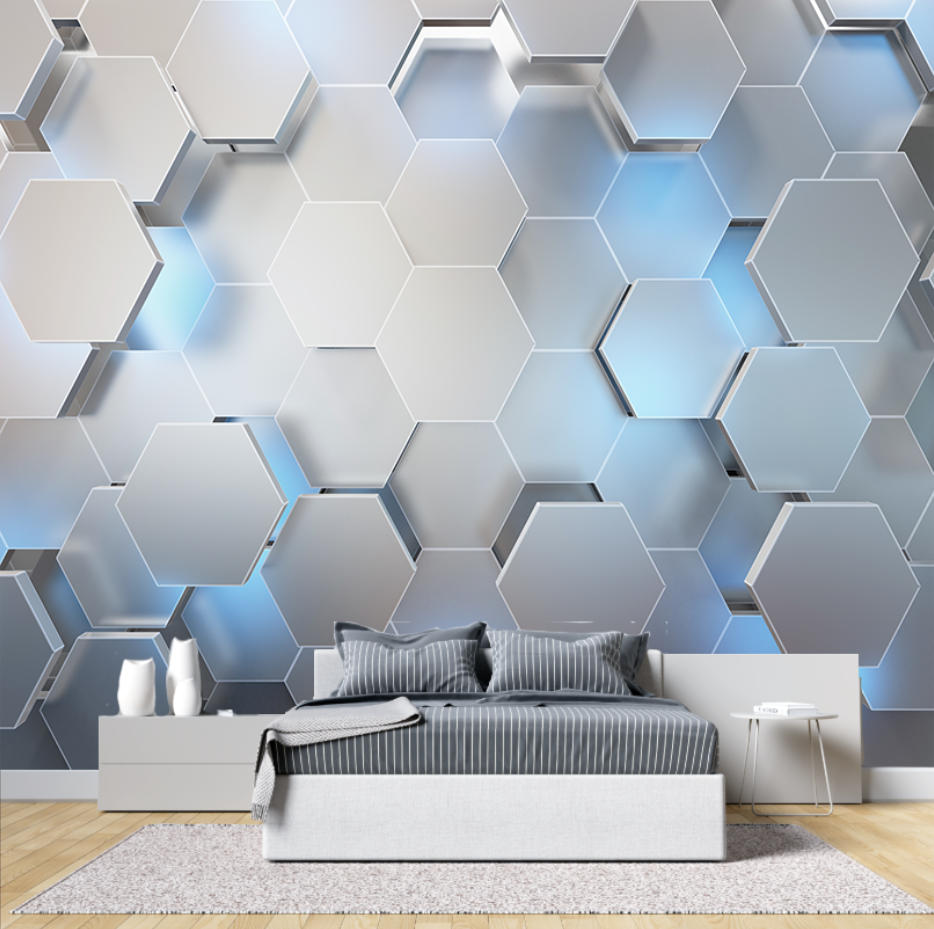 Wallpaper Abstrak Nordik Beige - 3D Printing Diagram ulasan dan harga